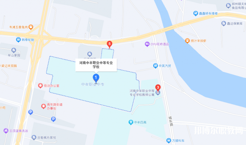 中牟縣職業(yè)中等專業(yè)學(xué)校地址，乘車路線