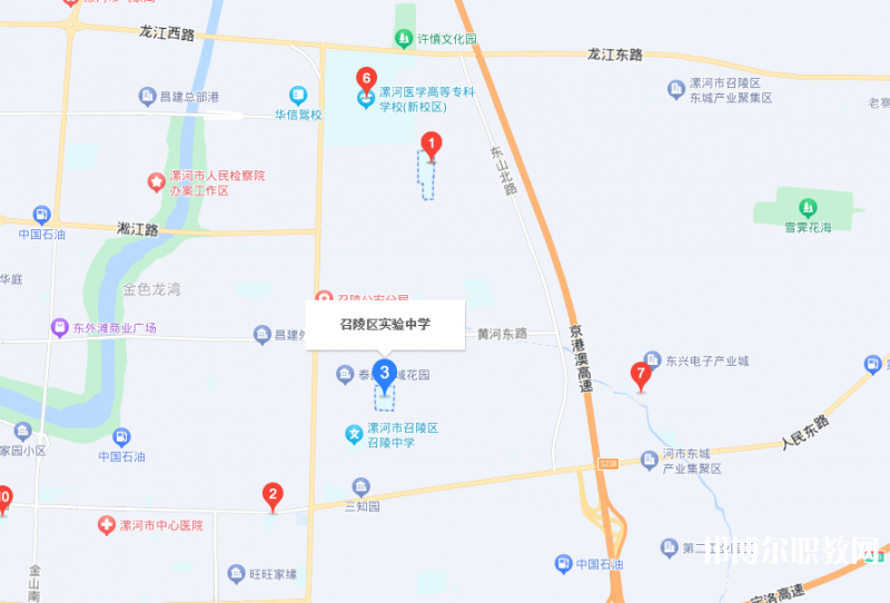 漯河市召陵區(qū)中等專業(yè)學(xué)校地址，乘車路線
