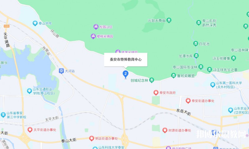泰安市特殊教育中心地址,乘車路線