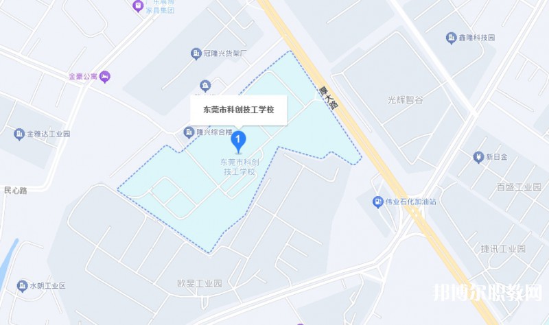 東莞市科創(chuàng)技工學校地址，乘車路線