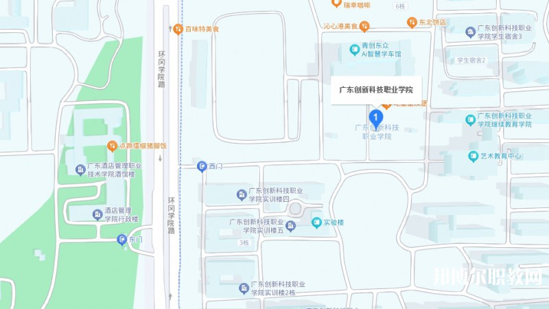 廣東創(chuàng)新科技職業(yè)學(xué)院中職部地址，乘車路線