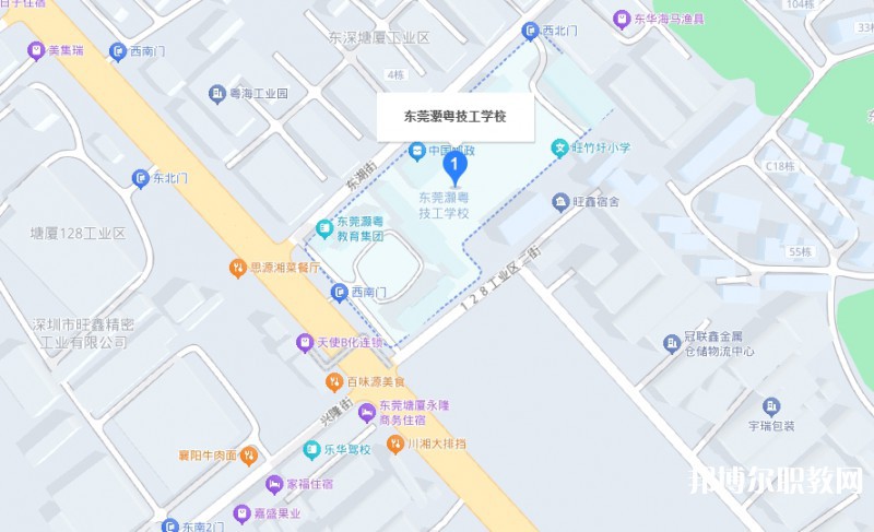 東莞市灝粵技工學(xué)校地址，乘車路線