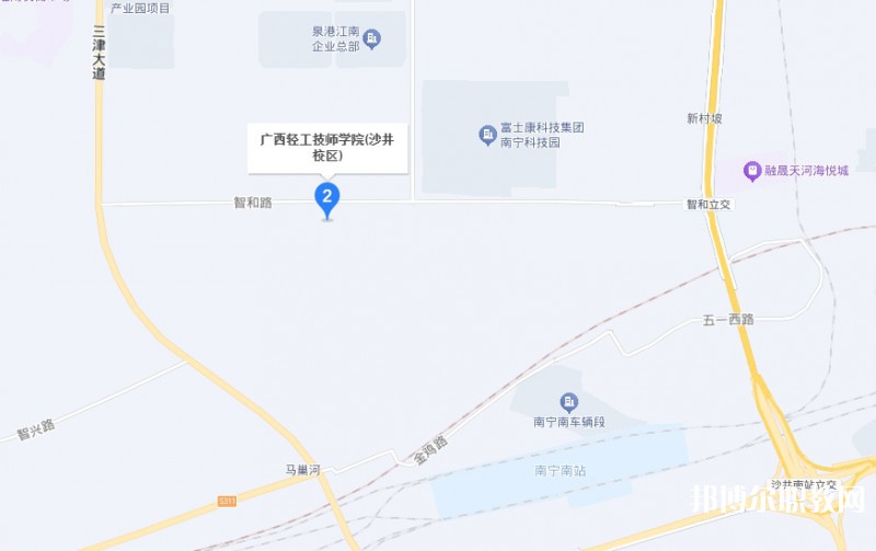 廣西輕工技師學(xué)院預(yù)備技師班地址，乘車路線